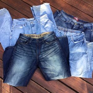 4 pairs of men’s jeans size 34 waist 30 length